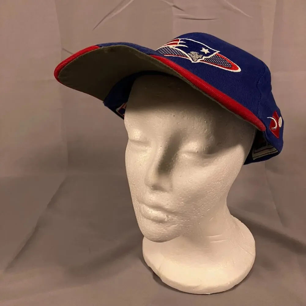 New England Patriots Hat Blue Red NFL Pro Line Sports Specialties Adjustable Cap